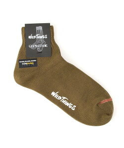 WILD THINGS WILD THINGS/(U)�y63�z�yWT22158-GC�z�yWILD THINGS×GLEN CLYDE�zCORDURA SHORT SOCKS ���A���[ �C���E���b�O�E�F�A �C�� �u���b�N �J�[�L�O���[�� �z���C�g