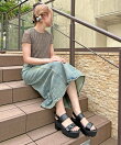 厚底ダブルベルトサンダル