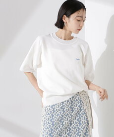 NANO universe PENNEYS別注TheFOXクルーネックサマーニット ナノユニバース トップス ニット ホワイト グレー【送料無料】