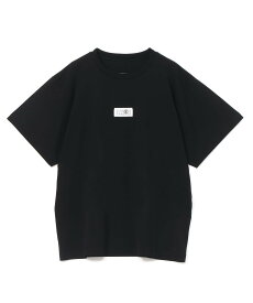 MM6 Maison Margiela ロゴ コットンTシャツ エムエムシックス トップス カットソー・Tシャツ ブラック ホワイト【送料無料】