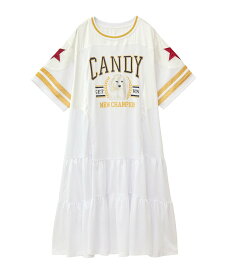 【SALE／60%OFF】Candy Stripper NEW CHAMPION DOCKING ONE-PIECE キャンディストリッパー ワンピース・ドレス ワンピース ブラック ホワイト【送料無料】