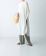 かぐれ ガーゼロングチュニック カグレ ワンピース・ドレス チュニック グレー ブラック ホワイト【送料…