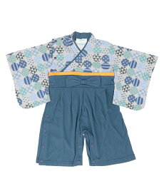 BACKYARD FAMILY Aenak アエナック 男児はかまロンパース ローラ マタニティウェア・ベビー用品 ロンパース・カバーオール ネイビー