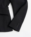 Padded Shoulder V-Neck Jacket