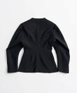 Padded Shoulder V-Neck Jacket