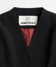 Padded Shoulder V-Neck Jacket