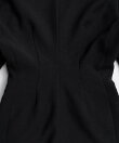 Padded Shoulder V-Neck Jacket