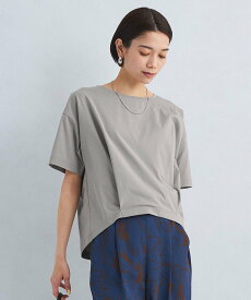 UNITED ARROWS green label relaxing 【WEB限定】クール フロント タック Tシャツ -マシンウォッシャブル・接触冷感・吸水速乾- ユナイテッドアローズ グリーンレーベルリラクシング トップス カットソー・Tシャツ グレー ホワイト ブラック ピンク【送料無料】