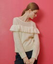 【LOULOU WILLOUGHBY】モヘヤラッフルプルオーバー