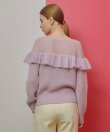 【LOULOU WILLOUGHBY】モヘヤラッフルプルオーバー