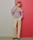 【LOULOU WILLOUGHBY】モヘヤラッフルプルオーバー