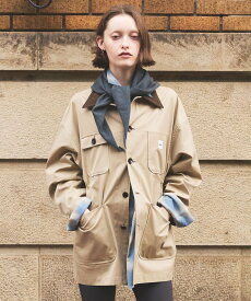 SALON adam et rope' 【Americana(アメリカーナ) for SALON】別注カバーオール / シャツジャケット サロン アダム エ ロペ ジャケット・アウター ブルゾン・ジャンパー ベージュ【送料無料】