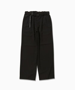 and wander PE melange twill wide pants �A���h�����_�[ �p���c ���̑��̃p���c �O���[ �u���b�N �O���[���y���������z