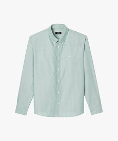 A.P.C. Greg ロゴシャツ アー・ぺー・セー トップス シャツ・ブラウス グリーン【送料無料】
