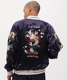 AVIREX 《直営店限定》SOUVENIR JACKET "DRAGON & CHERRY BLOSSOMS" アヴィレックス ジャケット・アウター ブルゾン・ジャンパー ブラック【送料無料】