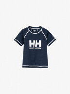 【SALE／30%OFF】HELLY HANSEN 【公式】ショートスリーブ HHクルーラッシュガード(キッズ) ヘリーハンセ…