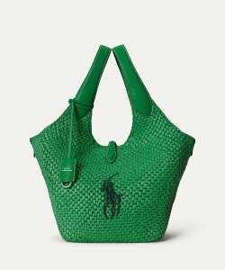 POLO RALPH LAUREN Polo Play Big Pony �t�F�C�N���t�B�A �g�[�g �����t���[���� �o�b�O �g�[�g�o�b�O �O���[���y���������z