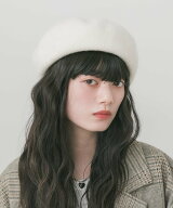 SMELLY シンプルバスクベレー スメリー 帽子 ハンチング・ベレー帽 グレー ブラック ホワイト