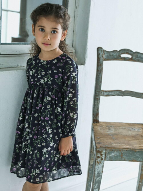 Bebe Online Store シアーチェック フラワー プリント ワンピース 90 140cm Rakuten Fashion 楽天ファッション 旧楽天ブランドアベニュー Ce3932