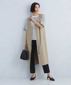 【SALE／80%OFF】UNITED ARROWS green label relaxing スラブマット 2Way ジレ ジャンスカ ユナイテッドアローズ アウトレット ワンピース・ドレス ジャンパースカート グレー ホワイト ベージュ