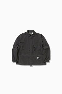 and wander crinkled nylon shirts jacket �A���h�����_�[ �g�b�v�X �V���c�E�u���E�X �I�����W �O���[ �u���b�N�y���������z