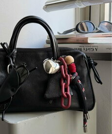 ear PAPILLONNER 《インフルエンサーuchida企画》ハート付きロープストラップ/バッグチャーム イア パピヨネ アクセサリー・腕時計 その他のアクセサリー・腕時計 ブルー イエロー ブラック【送料無料】