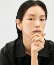 ダブルフープピアス ジルコニア コンビカラー