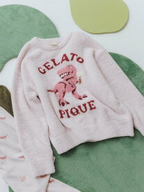 【SALE／20%OFF】gelato pique ダイナソージャガードプルオーバー ジェラートピケ インナー・ルームウェア その他のインナー・ルームウェア グレー ピンク【送料無料】