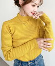 【18色展開】ボトルネックワイドリブカラーニットプルオーバー