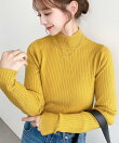 【18色展開】ボトルネックワイドリブカラーニットプルオーバー