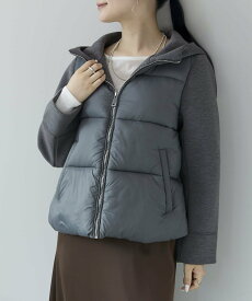 【SALE／70%OFF】PREFERIR 中わた切り替えブルゾン プレフェリール ジャケット・アウター ブルゾン・ジャンパー グレー ブラウン ブラック【送料無料】