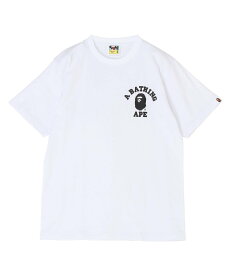 A BATHING APE ABC CAMO CRAZY COLLEGE ATS TEE ア ベイシング エイプ トップス カットソー・Tシャツ ブラック ホワイト【送料無料】