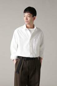 MHL. GARMENT DYE COTTON POPLIN マーガレット・ハウエル トップス シャツ・ブラウス ホワイト【送料無料】