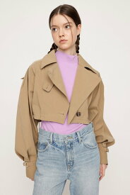 SLY CROP VOLUME TRENCH ジャケット スライ ジャケット・アウター その他のジャケット・アウター ホワイト ブラック ブルー【送料無料】