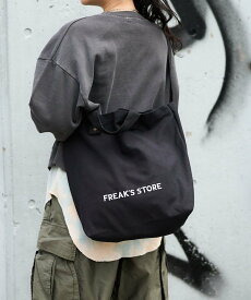 【SALE／20%OFF】FREAK'S STORE FREAK'S STORE ビッグ 2WAYショルダーバッグ/トートバッグ フリークスストア バッグ トートバッグ ブラウン ブラック【送料無料】