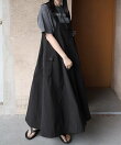 UVカット 接触冷感 撥水加工 ナイロン ジャンパースカート ワンピース ANME アンメ