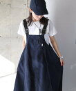 UVカット 接触冷感 撥水加工 ナイロン ジャンパースカート ワンピース ANME アンメ
