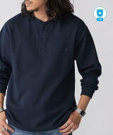 SHIPS MEN 【WEB限定】SHIPS:＜抗菌・防臭＞ワンポイントロゴ バーズアイ ヘンリーネック 長袖 Tシャツ …