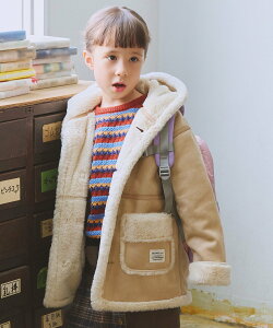 BEAMS mini tFCN [g R[g (90~150cm) 25AW h ʉ ʊw r[X ~j WPbgEAE^[ ̑̃WPbgEAE^[ x[Wyz