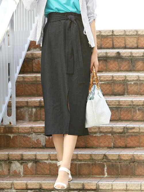 Vicky 雑誌掲載 デニムライクスリットスカート Rakuten Fashion Vicky 雑誌掲載 デニムライクスリットスカート Rakuten Fashion