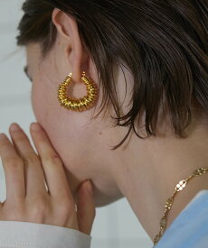 MAISON SPECIAL Ring Hoop Earrings メゾンスペシャル アクセサリー・腕時計 ピアス ゴールド ブラック【送料無料】