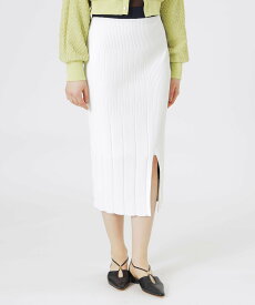 【SALE／10%OFF】LOVELESS ニットアップタイトスカート ラブレス スカート その他のスカート ホワイト ブラック【送料無料】