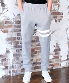 【SALE／20%OFF】DRESSTERIOR 【セットアップ可/Safari12月号｜Monomx11月号掲載】ツーライン 裏起毛スウェットパンツ ドレステリア パンツ その他のパンツ グレー ブラック【送料無料】