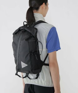 and wander ECOPAK 18L backpack �A���h�����_�[ �o�b�O ���̑��̃o�b�O �u���b�N �x�[�W�� �z���C�g �O���[���y���������z