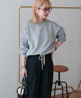 AMERICAN HOLIC 【WEB限定】異素材コクーンポンチプルオーバー アメリカンホリック トップス カットソー…