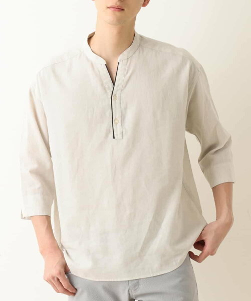 A V V 洗濯機ok イージーケア 麻ポリエステルバンドスキッパーシャツ Web限定サイズ Rakuten Fashion 楽天ファッション 旧楽天ブランドアベニュー Ch0936