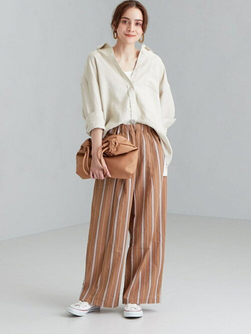 United Arrows Green Label Relaxing Cfc サッカー ストライプ イージー ワイド パンツ Rakuten Fashion 楽天ファッション 旧楽天ブランドアベニュー Cp36