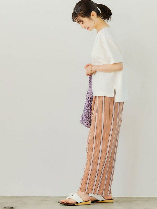 United Arrows Green Label Relaxing Cfc サッカー ストライプ イージー ワイド パンツ Rakuten Fashion 楽天ファッション 旧楽天ブランドアベニュー Cp36