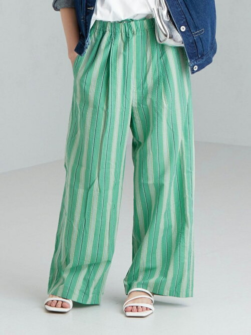 United Arrows Green Label Relaxing Cfc サッカー ストライプ イージー ワイド パンツ Rakuten Fashion 楽天ファッション 旧楽天ブランドアベニュー Cp36