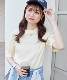 【SALE／40%OFF】MAJESTIC LEGON タックスリーブトップス マジェスティックレゴン トップス カットソー・Tシャツ ネイビー ブルー グリーン イエロー ブラウン ワインレッド ブラック パープル ホワイト グレー ピンク